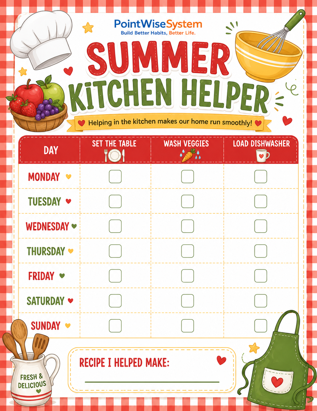 Kitchen Helper Template
